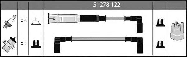 947 NGK Fios de alta voltagem, kit