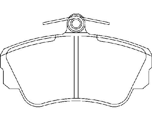 Sapatas do freio dianteiras de disco P86010 Brembo