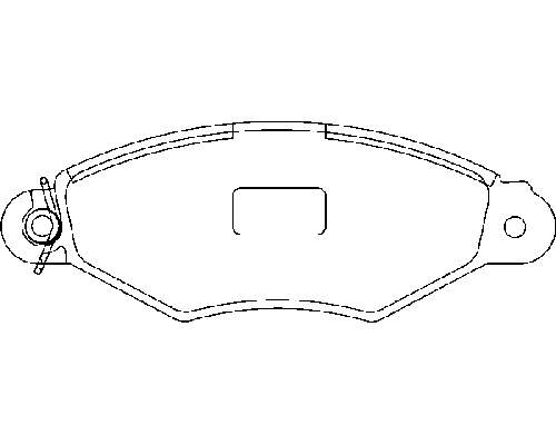 1617254780 Peugeot/Citroen Sapatas do freio dianteiras de disco