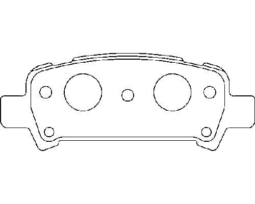 26696AG020 Subaru Sapatas do freio traseiras de disco