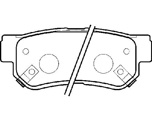 583023KA40 Hyundai/Kia Sapatas do freio traseiras de disco