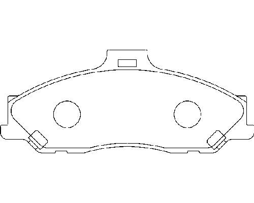 4509526 Ford Sapatas do freio dianteiras de disco
