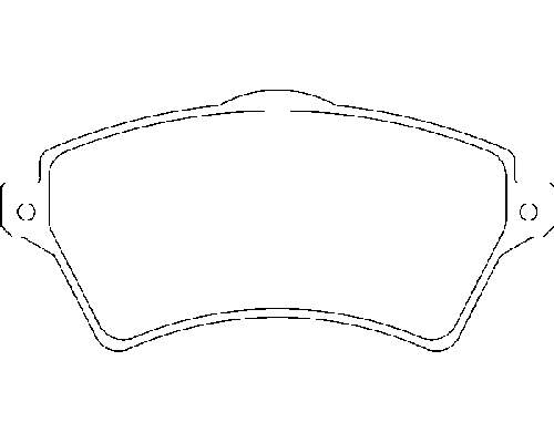 LR021899 Land Rover Sapatas do freio dianteiras de disco