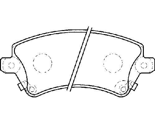 0446502100 Toyota Sapatas do freio dianteiras de disco