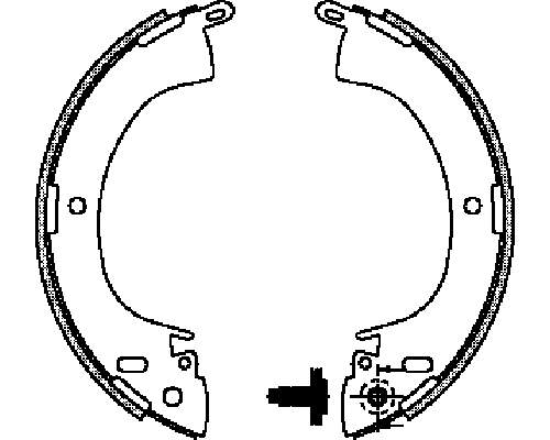 Sapatas do freio traseiras de tambor Mitsubishi MB699018 preço, a partir de 25,08 USD