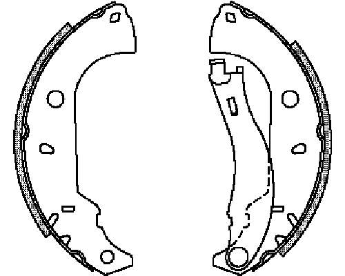 Sapatas do freio traseiras de tambor Fiat/Alfa/Lancia 60810038 preço, a partir de 12,45 USD