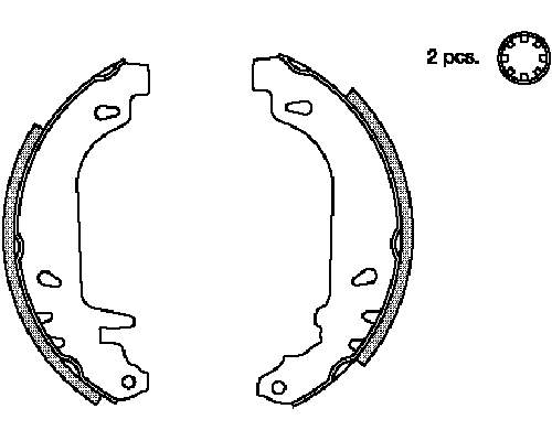 Compre S68520 Brembo Sapatas do freio traseiras de tambor