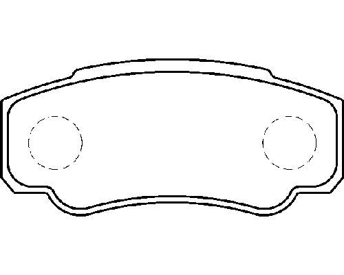 425468 Peugeot/Citroen Sapatas do freio traseiras de disco