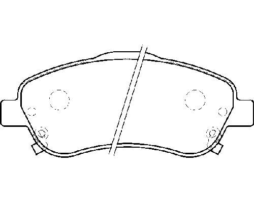 0446505221 Toyota Sapatas do freio dianteiras de disco