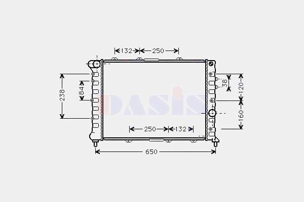 Radiador de esfriamento de motor Asam 79769 preço, a partir de 88,94 USD