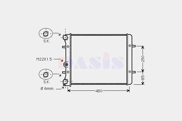 Radiador de esfriamento de motor VAG 1J0121253AM preço, a partir de 75,04 USD