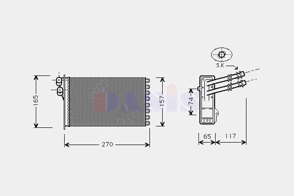 Compre 049000N Dasis Radiador de forno (de aquecedor)