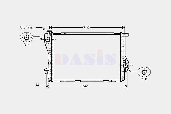 Compre 1436055 BMW Radiador de esfriamento de motor