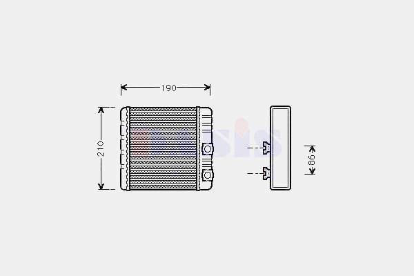 812220 VALEO Radiador de forno (de aquecedor)