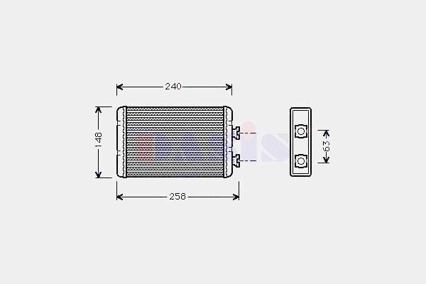 64118372771 BMW Radiador de forno (de aquecedor)