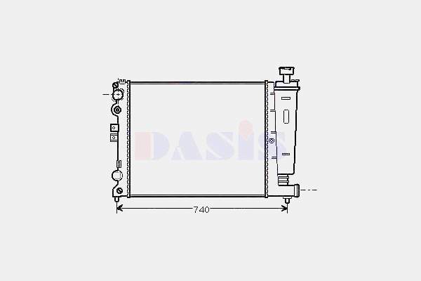 2380081 Polcar Radiador de esfriamento de motor
