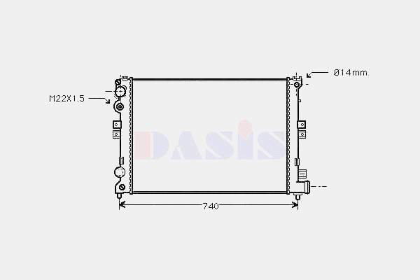 Radiador de esfriamento de motor Peugeot/Citroen 1474401080 preço, a partir de 94,26 USD