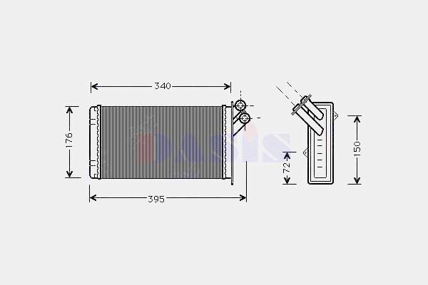 9566944680 Peugeot/Citroen Radiador de forno (de aquecedor)