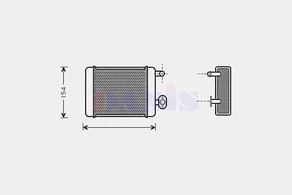 Radiador de forno (de aquecedor) DN6472 AVA