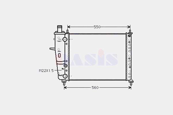Compre 58015 NRF Radiador de esfriamento de motor