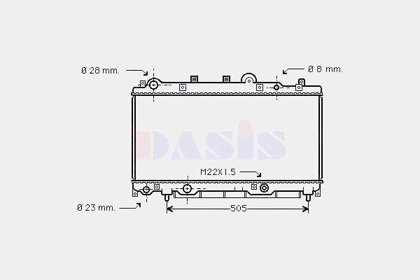 68805 Nissens Radiador de esfriamento de motor