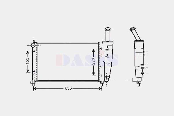 58171 NRF Radiador de esfriamento de motor