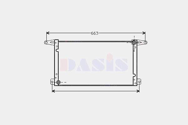 Radiador de aparelho de ar condicionado para Fiat Uno  146A