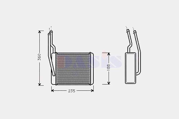 Radiador de forno (de aquecedor) Ford HC30 preço, a partir de 45,62 USD
