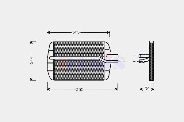 099260N Dasis Radiador de forno (de aquecedor)