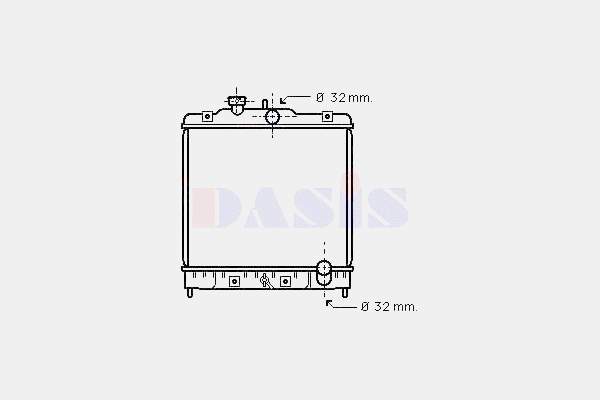 Radiador de esfriamento de motor Dasis 100550N preço, a partir de 83,37 USD