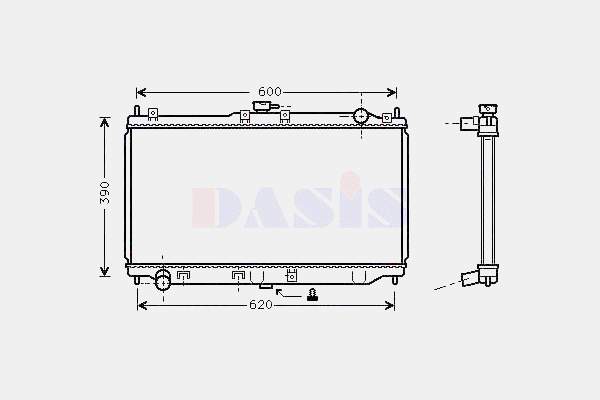 BP4W15200A Mazda Radiador de esfriamento de motor