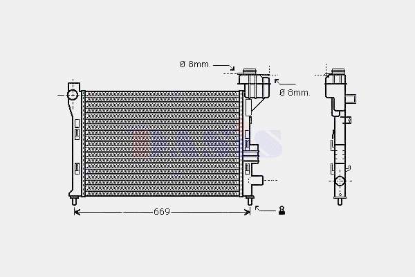 Radiador de esfriamento de motor Mercedes A2215002303 preço, a partir de 199,20 USD