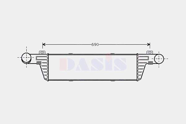 A2105001300 Mercedes Radiador de intercooler