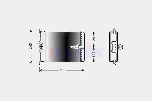 1408300761 Mercedes Radiador de forno (de aquecedor)