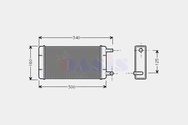 A0028356201 Mercedes Radiador de forno (de aquecedor)