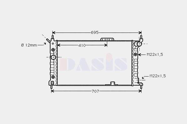 Radiador de esfriamento de motor VALEO 734429 preço, a partir de 91,92 USD