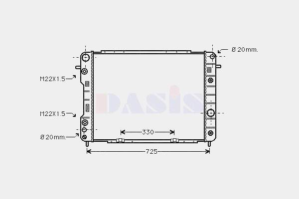 Radiador de esfriamento de motor Opel 52463054 preço, a partir de 164,65 USD