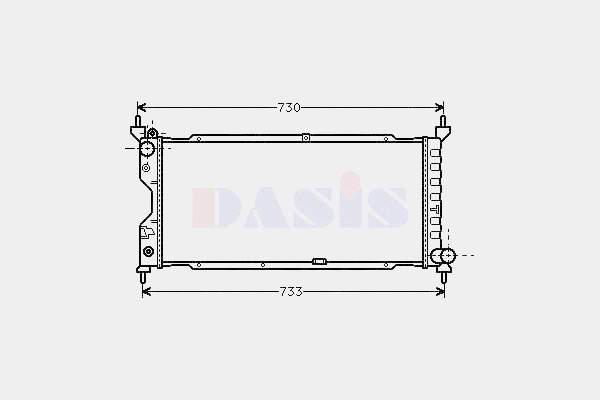 731179 VALEO Radiador de esfriamento de motor