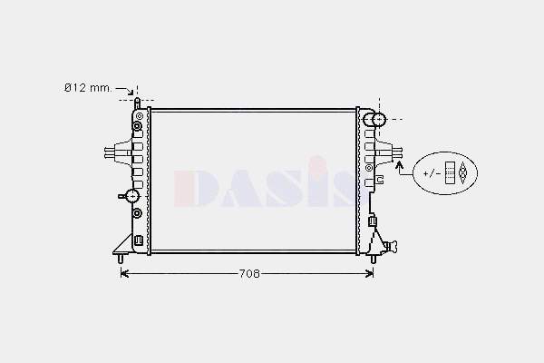 Radiador de esfriamento de motor Opel 1300257 preço, a partir de 78,84 USD