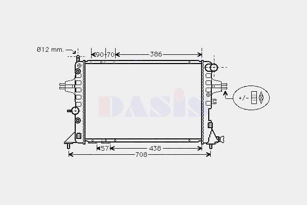 Radiador de esfriamento de motor Opel 9202506 preço, a partir de 53,35 USD