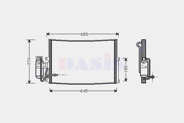 Radiador de aparelho de ar condicionado Opel 1850065 preço, a partir de 64,70 USD