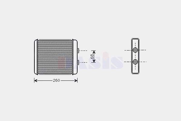 1618312 Opel Radiador de forno (de aquecedor)