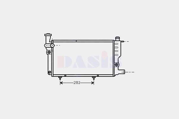 160070N Dasis Radiador de esfriamento de motor