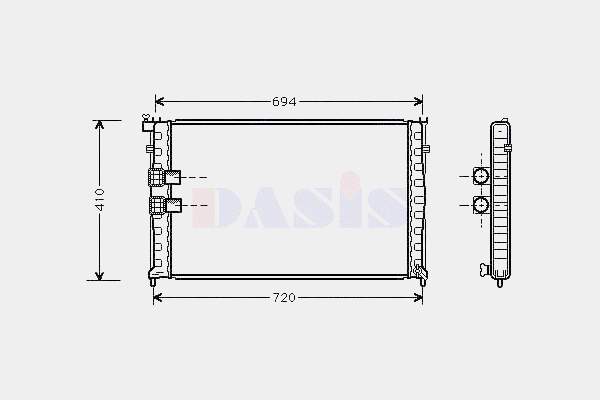 Radiador de esfriamento de motor Nissens 63734 preço, a partir de 105,22 USD