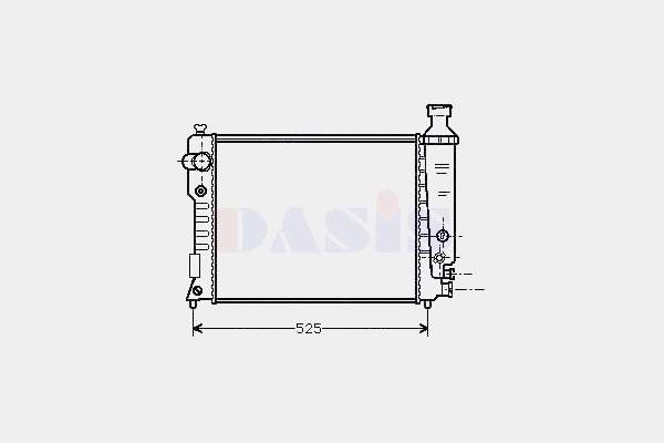 Radiador de esfriamento de motor 58886 NRF