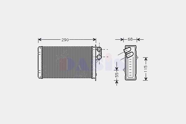 Compre 644877 Peugeot/Citroen Radiador de forno (de aquecedor)