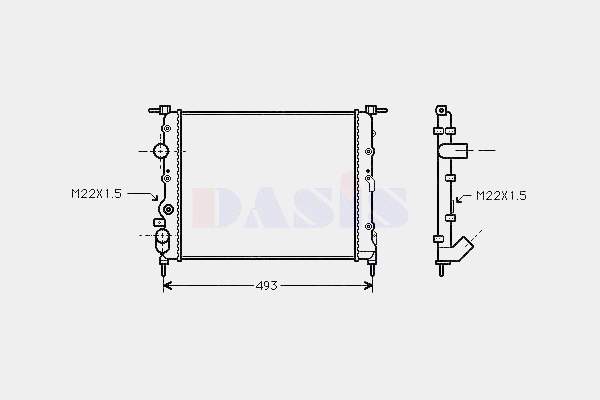 Radiador de esfriamento de motor Renault (RVI) 7700436693 preço, a partir de 37,52 USD