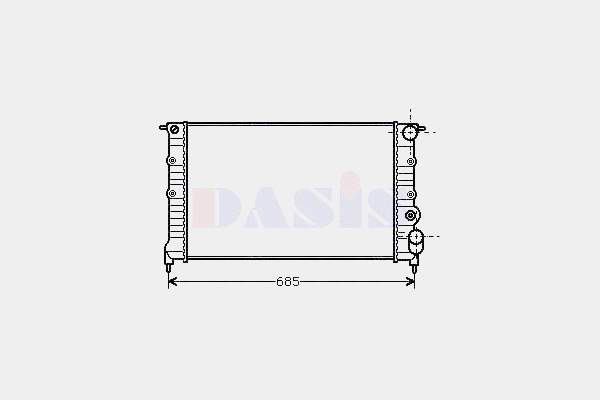 Radiador de esfriamento de motor Cautex 026184 preço, a partir de 28,76 USD