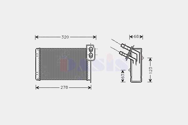 Radiador de forno (de aquecedor) Magneti Marelli 350218405000 preço, a partir de 21,07 USD