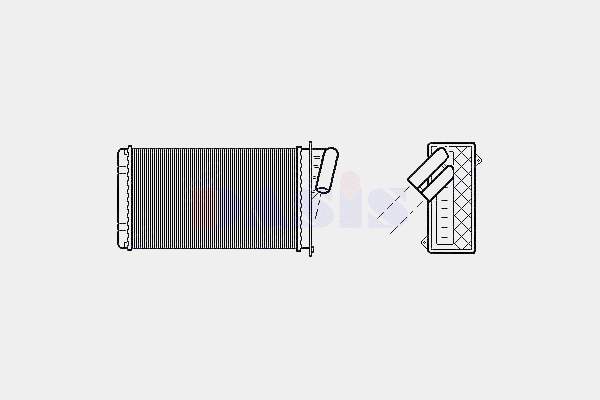 7701038542 Renault (RVI) Radiador de forno (de aquecedor)